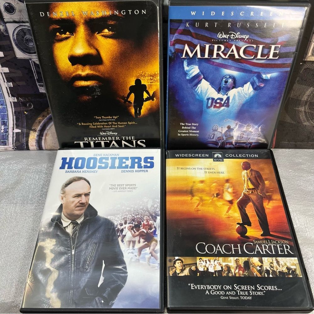 Sports Movies DVDs LOT of 4